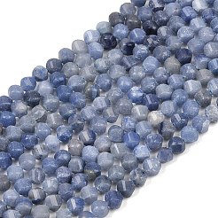 Chapelets de perles en aventurine bleue naturelle&nbsp;G-P611-C20-01