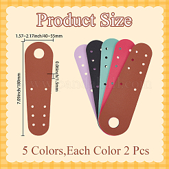 10 Stück Zehenschutz aus PU-Leder für Rollschuhe in 5 Farben&nbsp;FIND-CY0001-88