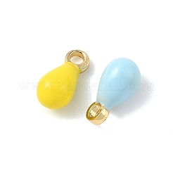 Ciondoli smaltato in ottone&nbsp;KK-K364-17A-G