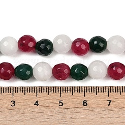 Natürliche weiße Jade perlen Stränge&nbsp;G-P580-A01-01