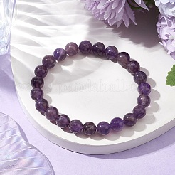 Stretch-Armbänder aus natürlichen Amethystperlen für Frauen und Männer&nbsp;BJEW-JB11099