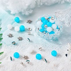 Kits de fabrication de bijoux en strass ronds et plats en silicone&nbsp;DIY-TA0011-85