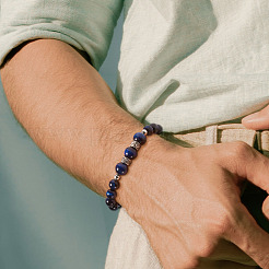 Gefärbte und erhitzte runde Tigerauge-Perlen aus natürlichem Tigerauge für die Herstellung von Armbändern&nbsp;DIY-KS0001-19