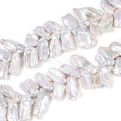 Natürliche Barock Keshi Perlen Stränge&nbsp;PEAR-S022-04A