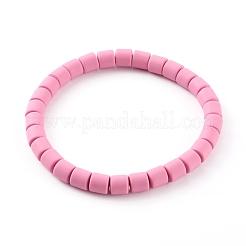 Bracelets extensibles faits à la main en pâte polymère&nbsp;BJEW-JB06137