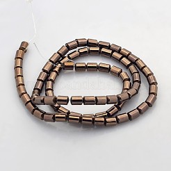 Electroplate non magnetici ematite sintetico fili di perline&nbsp;G-J210A-01