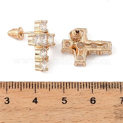 Messing mit Strass Ohrstecker&nbsp;RB-Z001-02G