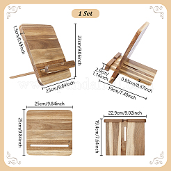 1 Set Kochbuchhalter aus Holz mit schräger Rückseite&nbsp;ODIS-PB0001-01