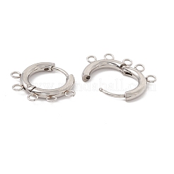Boucles d'oreilles créoles en acier inoxydable 304 résistant au ternissement&nbsp;STAS-D183-01P