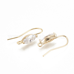 Ganci di orecchini in ottone&nbsp;X-KK-S345-212G