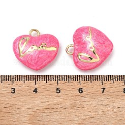 Colgantes de esmalte de latón&nbsp;KK-H259-10G-01