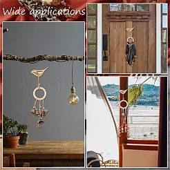 3 pendentif décoratif en forme de cloche de sorcière en alliage de 3 styles&nbsp;HJEW-OC0001-14
