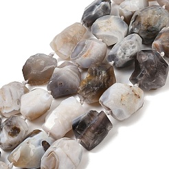 Rohe grobe natürliche Botswana Achat Perlen Stränge&nbsp;G-S396-04A