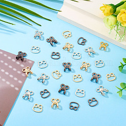 15 Satz 3 Farben Legierung Taille Extender Haken & Ösen Verschlüsse&nbsp;DIY-TA0012-28