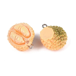 Colgantes de resina opaca imitación fruta&nbsp;RESI-Q232-07A