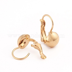 Orecchini a leva in acciaio inossidabile 304&nbsp;EJEW-L232-038C-G