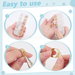 6 Stück Eisen- und 2 Stück offene Messing-Binderinge&nbsp;IFIN-ME0001-14G