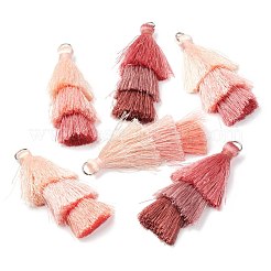 6pcs 3 Farben Polyester Quaste große Anhänger Dekorationen&nbsp;FIND-FS0001-02A