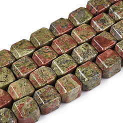 Natur Unakit Perlen Stränge&nbsp;G-N353-03A-05