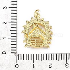 Pendentifs en laiton zircon cubique transparent&nbsp;KK-B177-05B-G