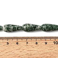Natürliche grüne Fleck Jaspis Perlen Stränge&nbsp;GG-CBA0487-B03-8x21mm