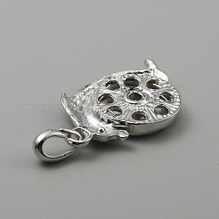 Pendente con base a scatto in strass in lega&nbsp;FIND-WH0110-279