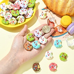 20 Stück opake Harz-Cabochons&nbsp;RESI-YW0005-78