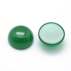 Cabochon di agata onice verde naturale tinti e riscaldati&nbsp;G-P393-R42-8MM