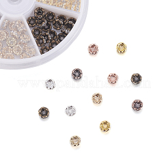 Messing Strass Zwischen perlen&nbsp;RB-JP0002-10-NF