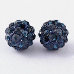 Polymer Ton Strass Perlen&nbsp;RB-H284-6MM-Half-207