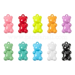 10pcs 10 Farben sprühlackierte Messinganhänger&nbsp;KK-LS0001-55
