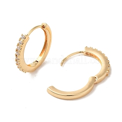 Boucles d'oreilles créoles en oxyde de zirconium&nbsp;EJEW-P292-04G