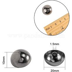 Legierung Ösenknöpfe&nbsp;BUTT-NB0001-06