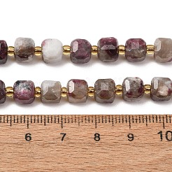Fili di perle di tormalina fiore di prugna naturale&nbsp;GG-CBAC972-A02-01