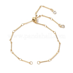 2 pz 2 colori braccialetto scorrevole in ottone&nbsp;AJEW-JB01255
