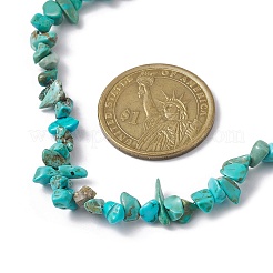Collier de perles de copeaux de howlite naturelle&nbsp;NJEW-JN04616-07
