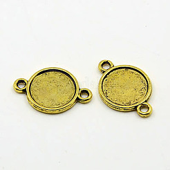 Tibetischen stil Anhänger Fassungen für Cabochons&nbsp;TIBE-MSMC007-01AG