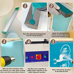 1 pz. spalmatore di emulsione in alluminio e plastica per strumento di rivestimento per stampa serigrafica&nbsp;TOOL-FG0001-38
