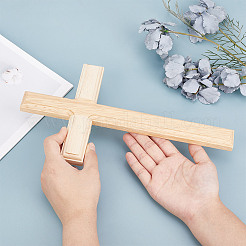 Décoration murale croix en bois&nbsp;AJEW-WH0348-323