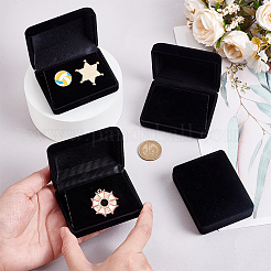 Kunststoffabdeckung mit Samtbrosche Verpackungsboxen&nbsp;VBOX-WH0012-05B