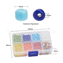 8 couleurs perles de rocaille en verre&nbsp;SEED-YW0001-57