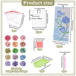 Kit di pittura diamante fai da te con fiori&nbsp;AJEW-WH0460-057