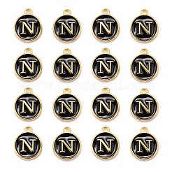 Breloques en alliage plaqué or&nbsp;LS-ENAM-S118-02N