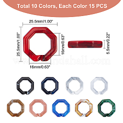 Anneaux de liaison en acrylique 300 g 10 couleurs&nbsp;OACR-PH0001-51