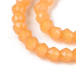 Abalorios de vidrio jade de imitación hebras&nbsp;GLAA-T028-2mm-11C