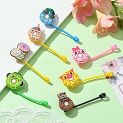 14 capuchon de paille anti-poussière en PVC et silicone&nbsp;AJEW-CJ0001-25