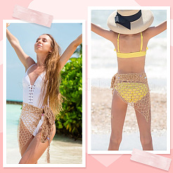 Copricostume da spiaggia in poliestere all'uncinetto per donna&nbsp;AJEW-WH20007-71