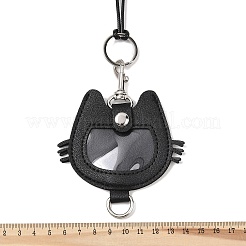 Ciondolo portamonete a forma di gatto in similpelle&nbsp;NJEW-Z099-01