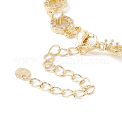 Armband mit offenen Ringgliederketten aus klarem Zirkonia&nbsp;BJEW-I301-13G
