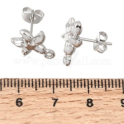 Ohrstecker-Beschläge aus Edelstahl 304&nbsp;STAS-D391-03A-P